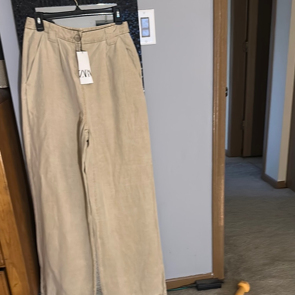 Zara Tan Chinos Relaxed Fit